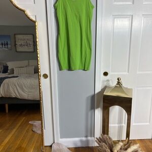 Vibrant Green Sleeveless Dress
